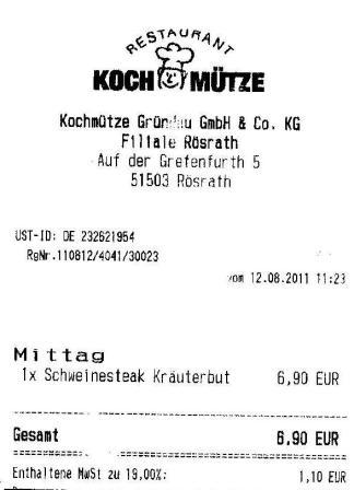 mtcg Hffner Kochmtze Restaurant